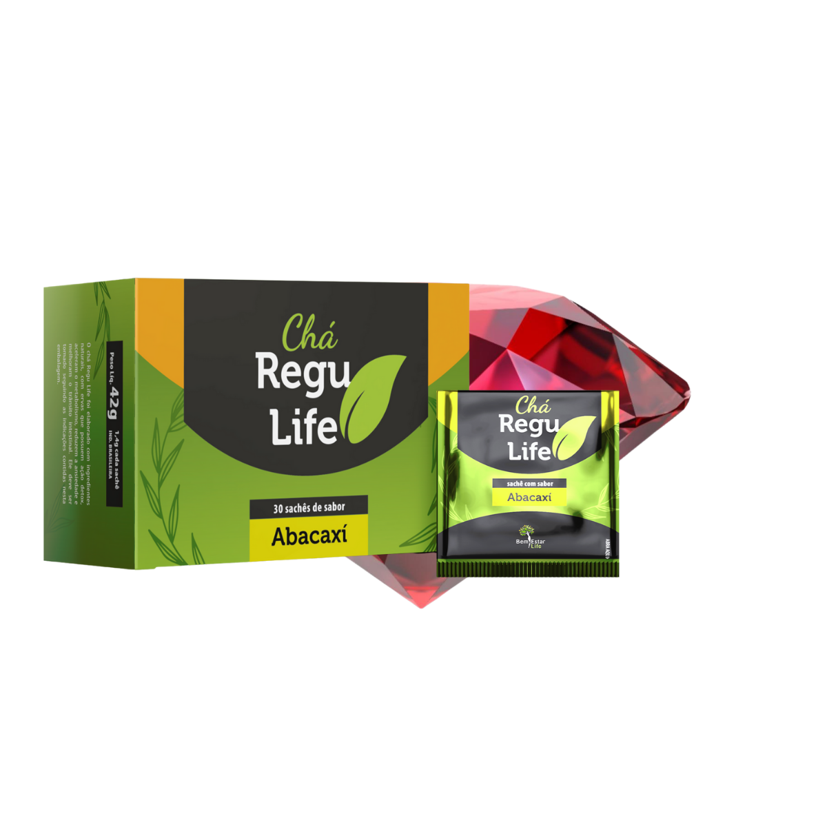 CHA REGU LIFE 30 SACHET * SABOR ABACAXI*