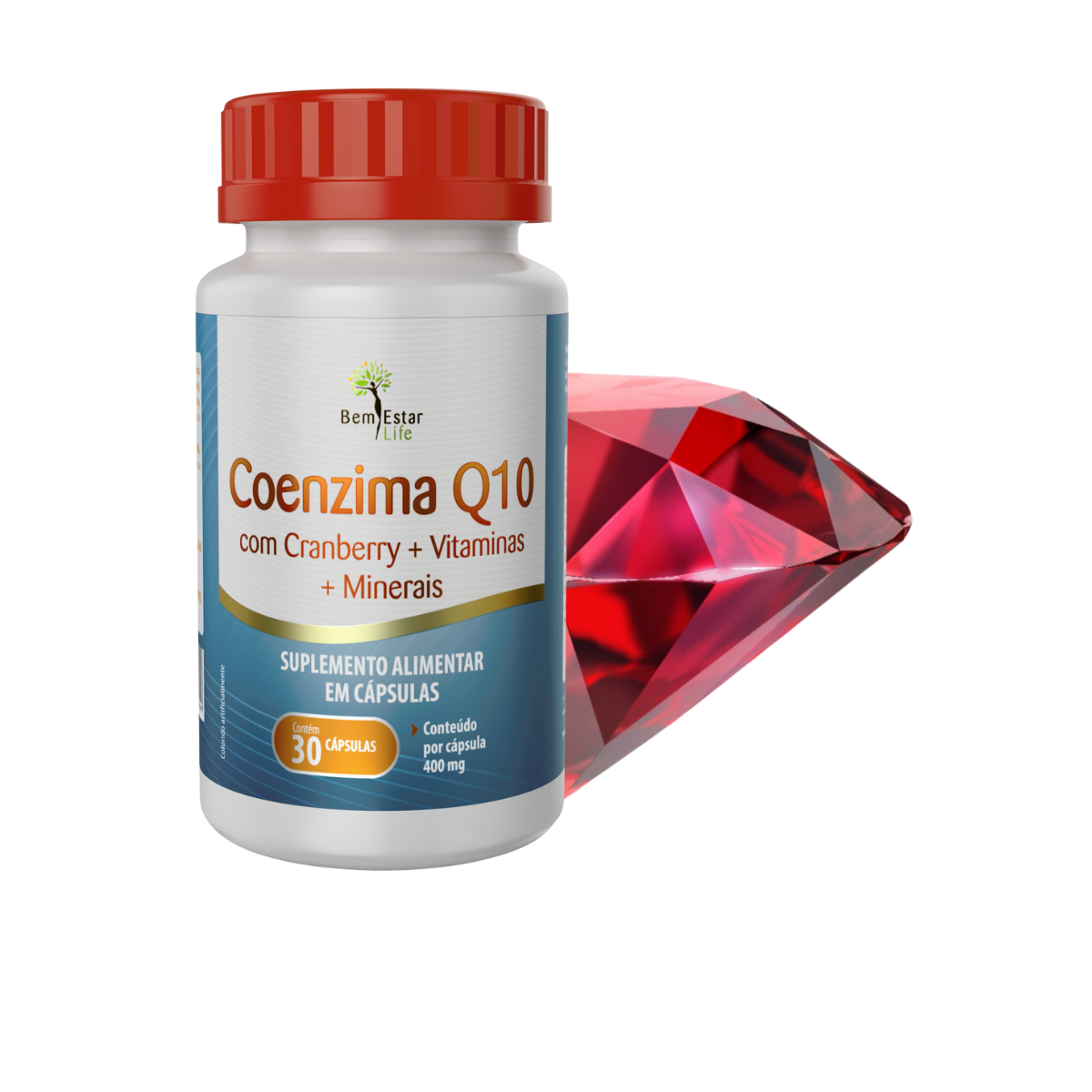 COENZIMA Q10 COM CRANBERRY - 30 CAPSULAS