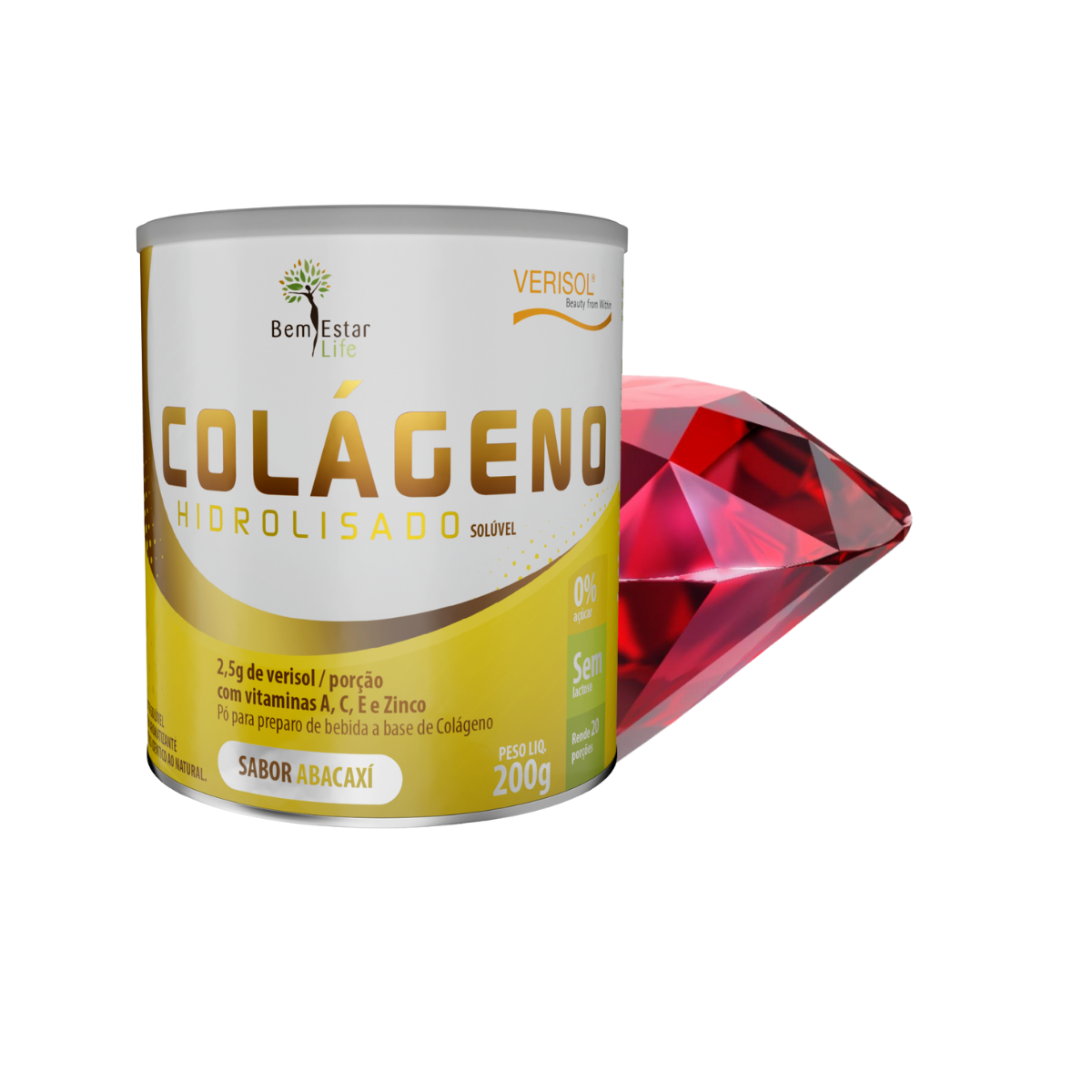 COLAGENO EM PO COM VERISOL ´SABOR ABACAXI