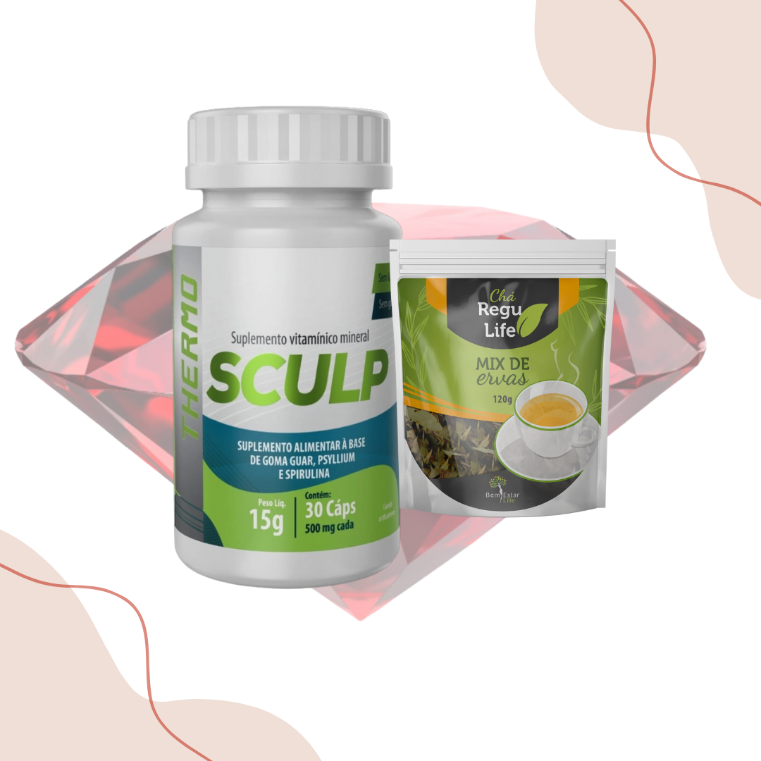 KIT SCULP THERMO + CHÁ REGU LIFE PACOTE