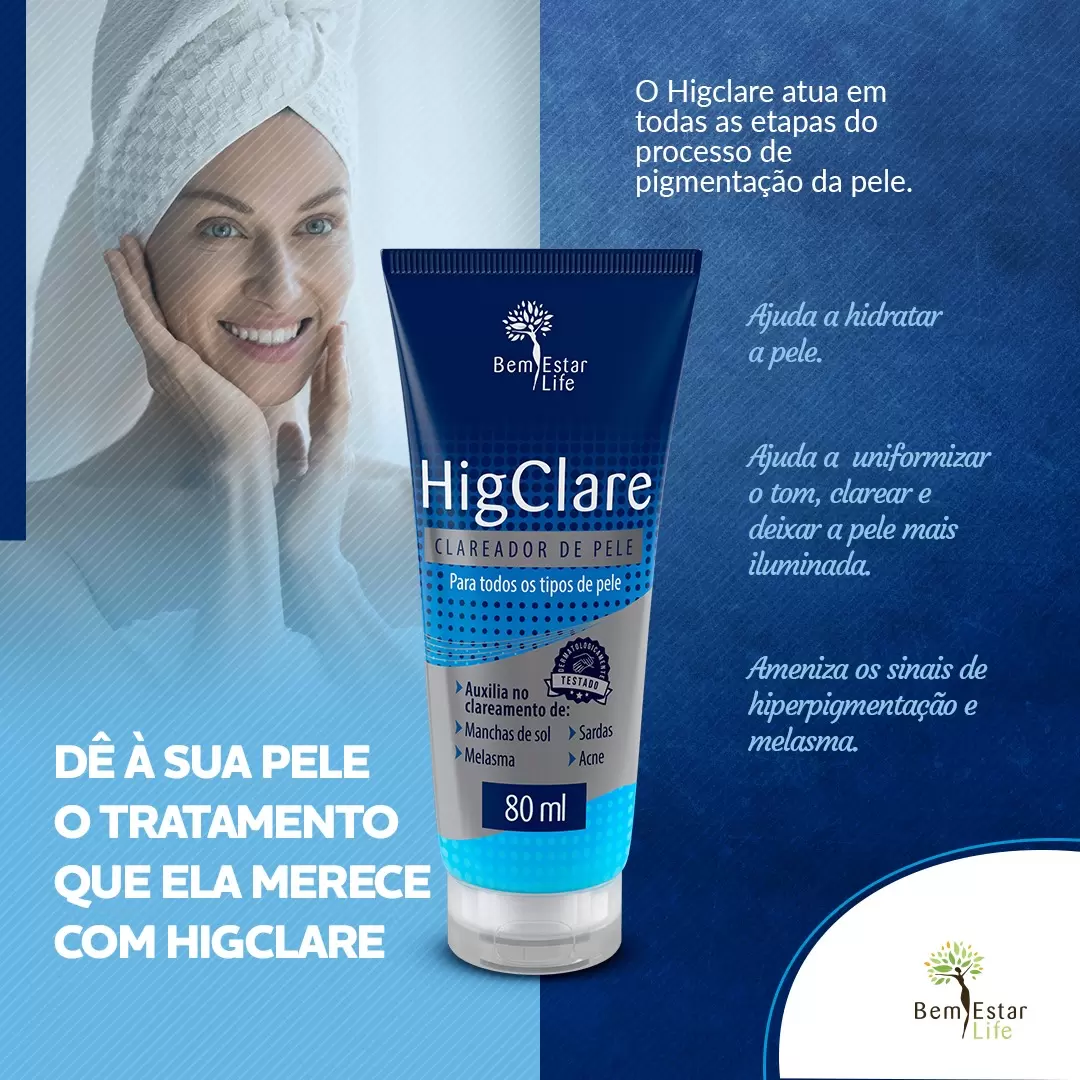 Creme clareador Hig Clare